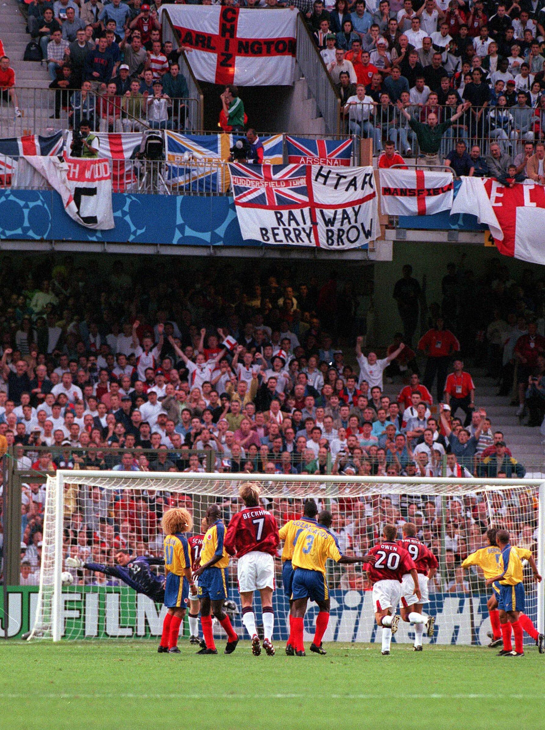 Gallery England V Colombia At The 1998 World Cup Manchester United