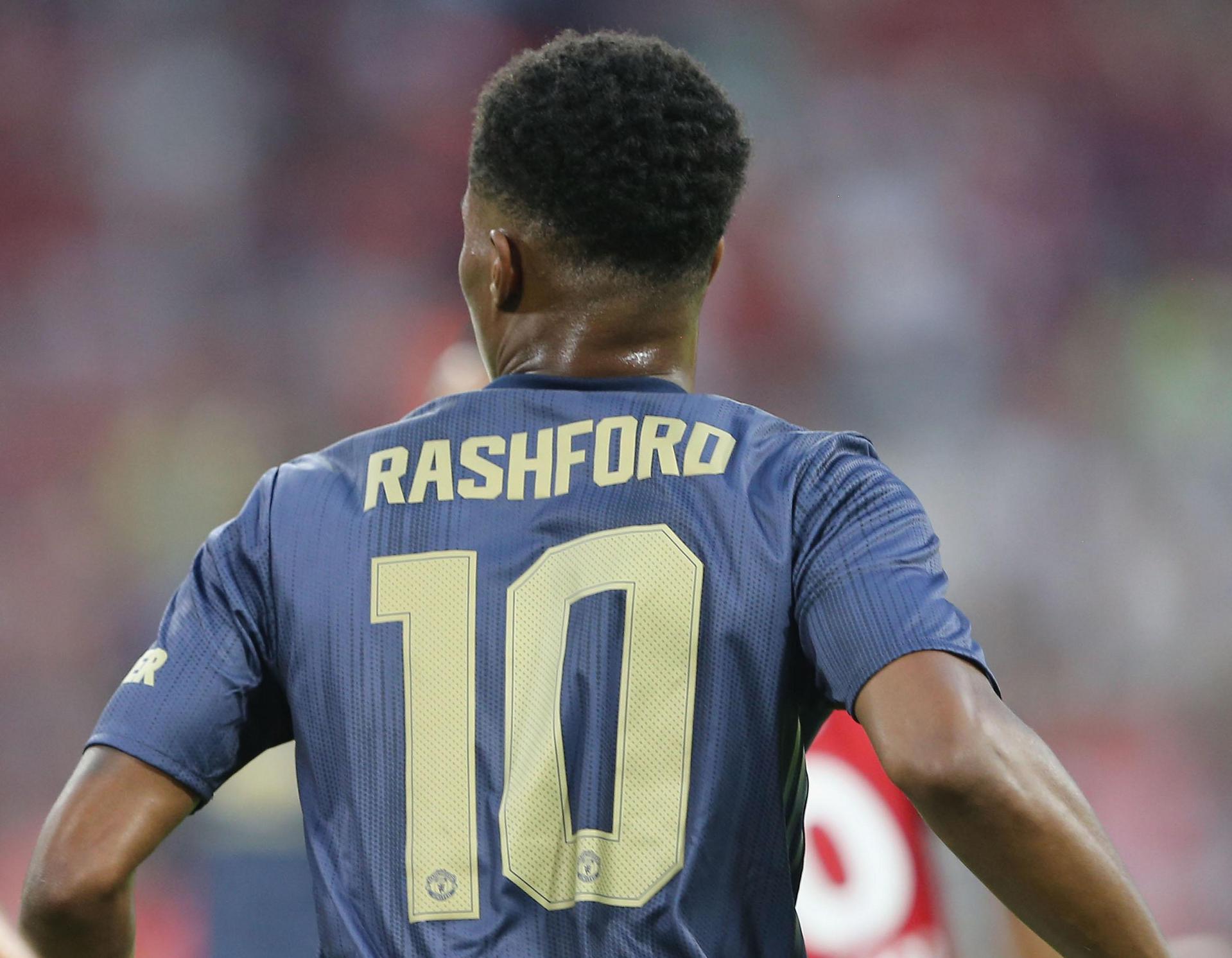 Five years of Marcus Rashford wearing Man Utd no 10 shirt