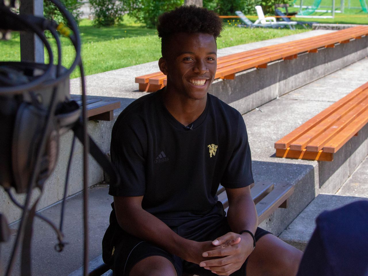 Ethan Laird in discussion with MUTV.
