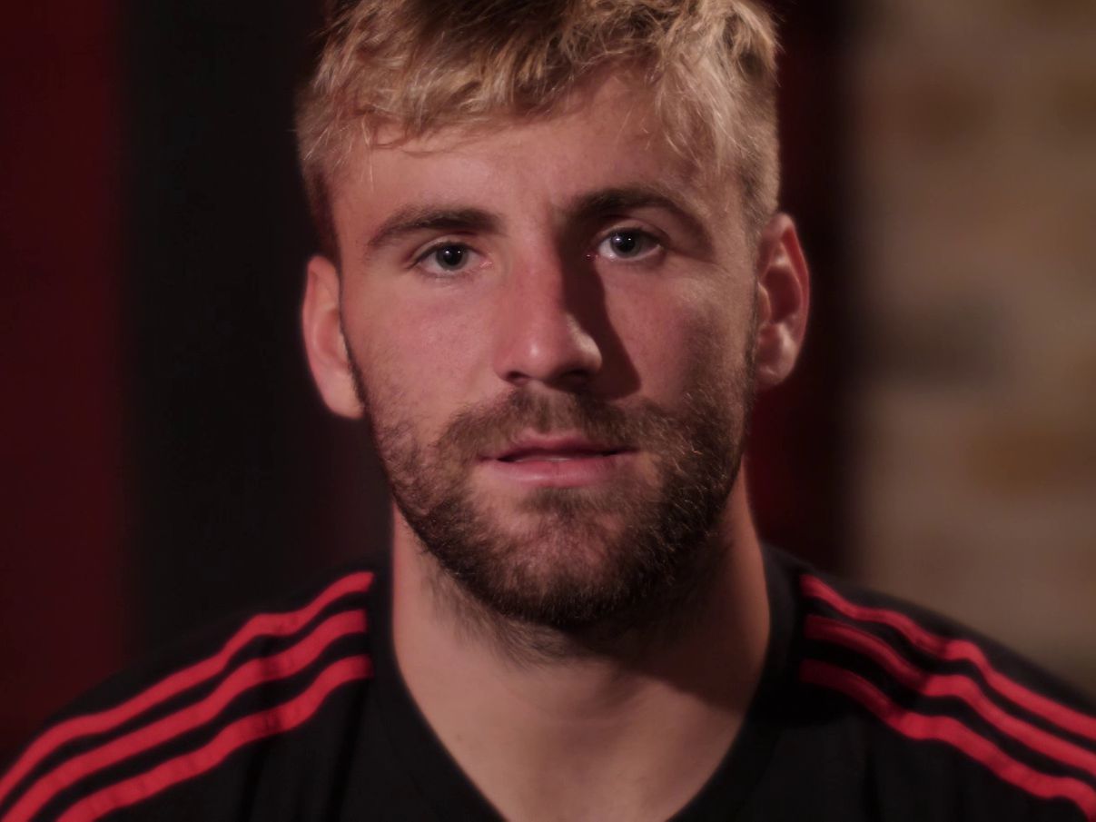 Luke Shaw delivers a message to United's fans on camera