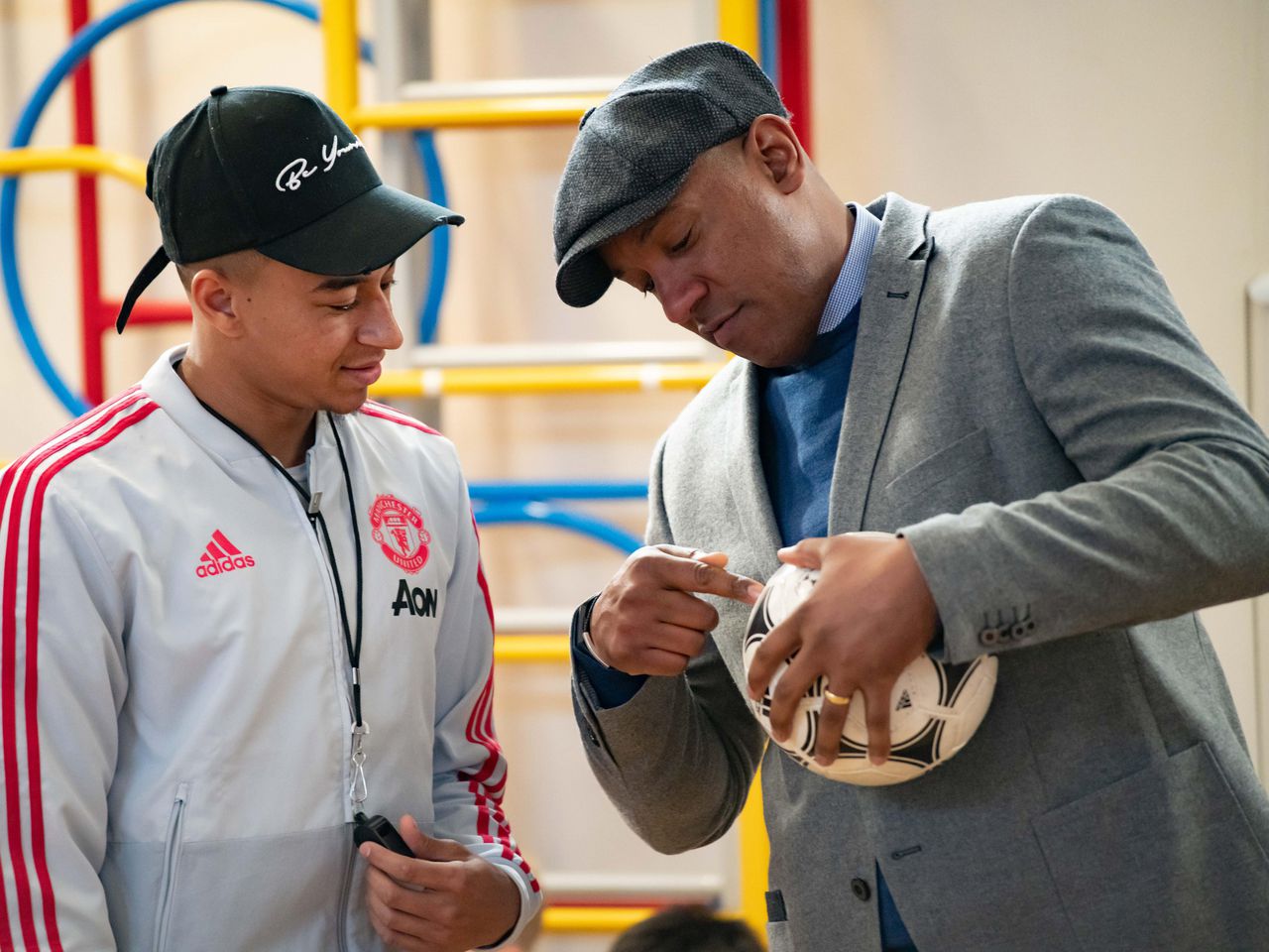 Jesse Lingard Goes Back To School Manchester United