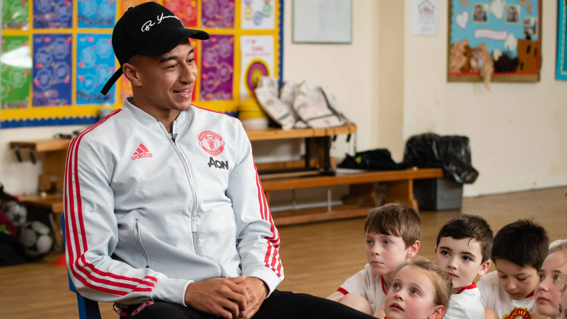 Jesse Lingard Goes Back To School Manchester United