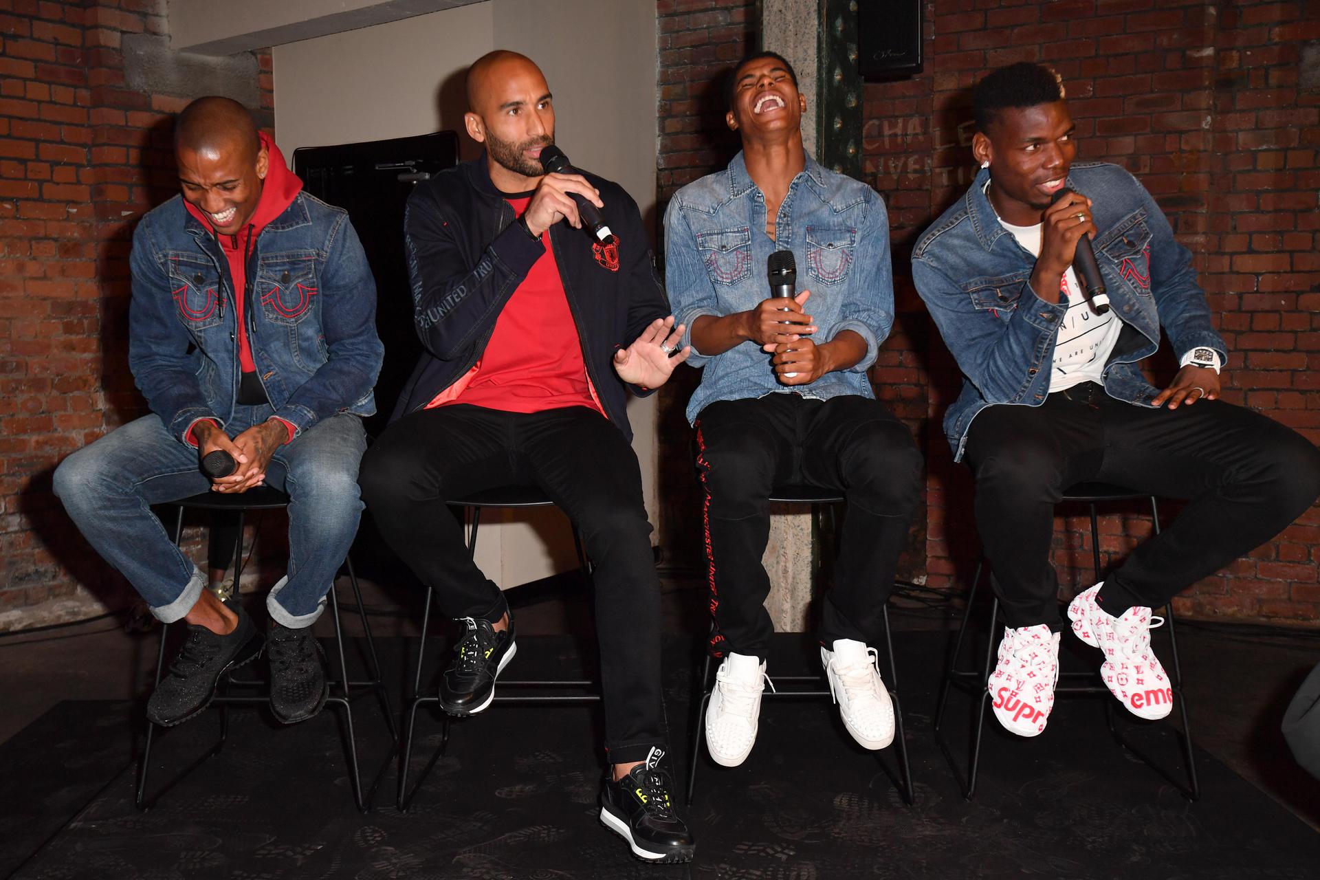 Man United Players And Rapper Avelino Attend True Religion Launch Event Manchester United
