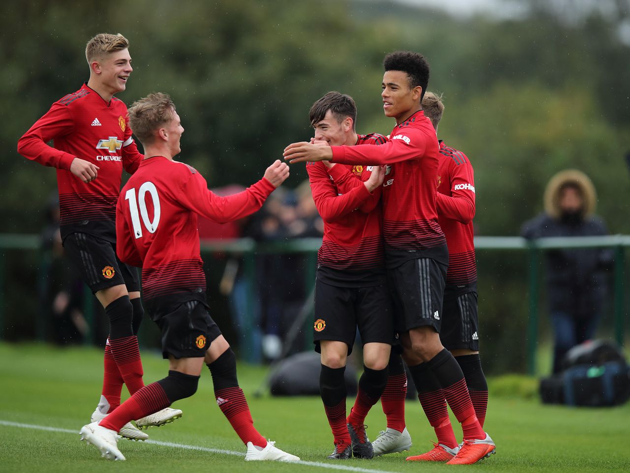 Mason Greenwood in Man United training ahead of West Brom