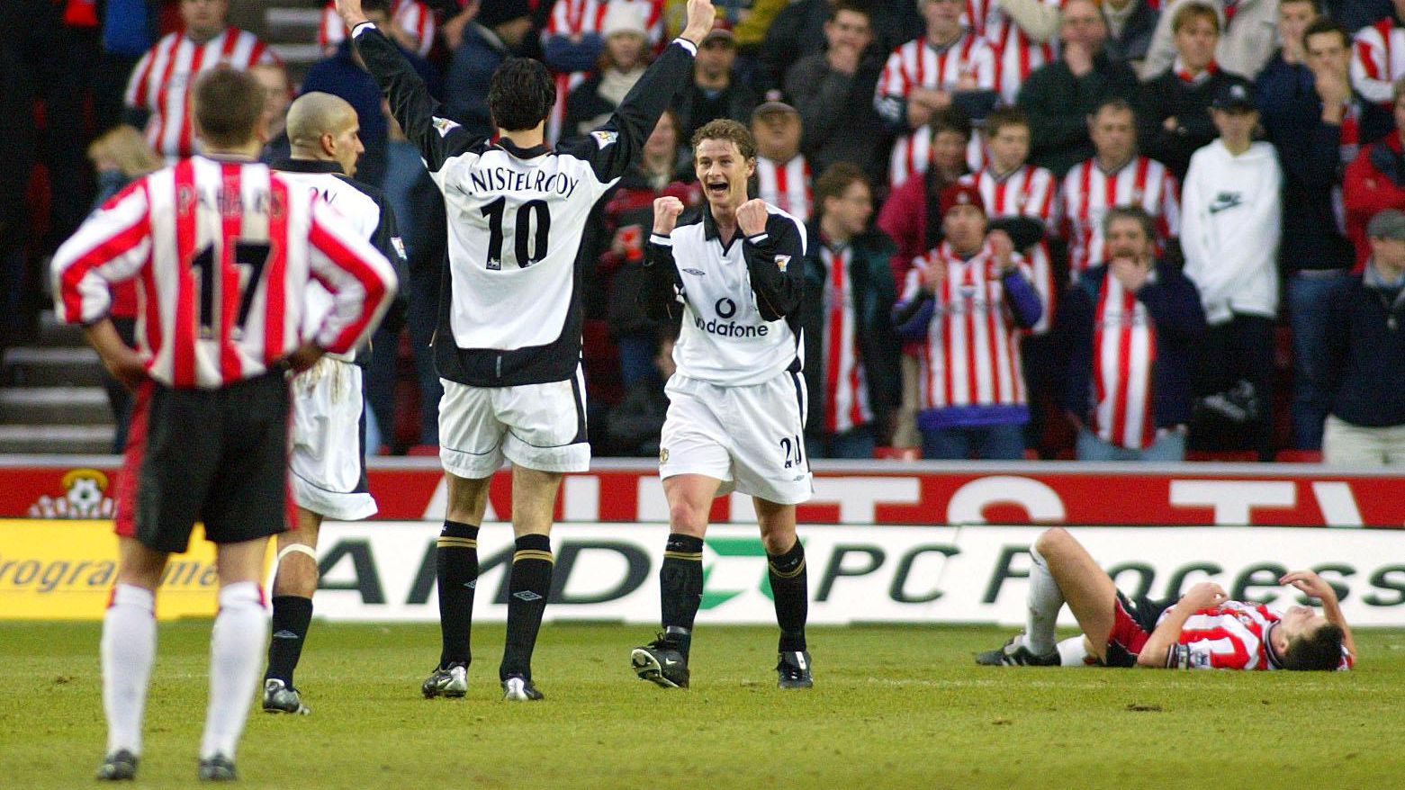 Premier League 2001 02 Southampton 1 Man Utd 3 Manchester United