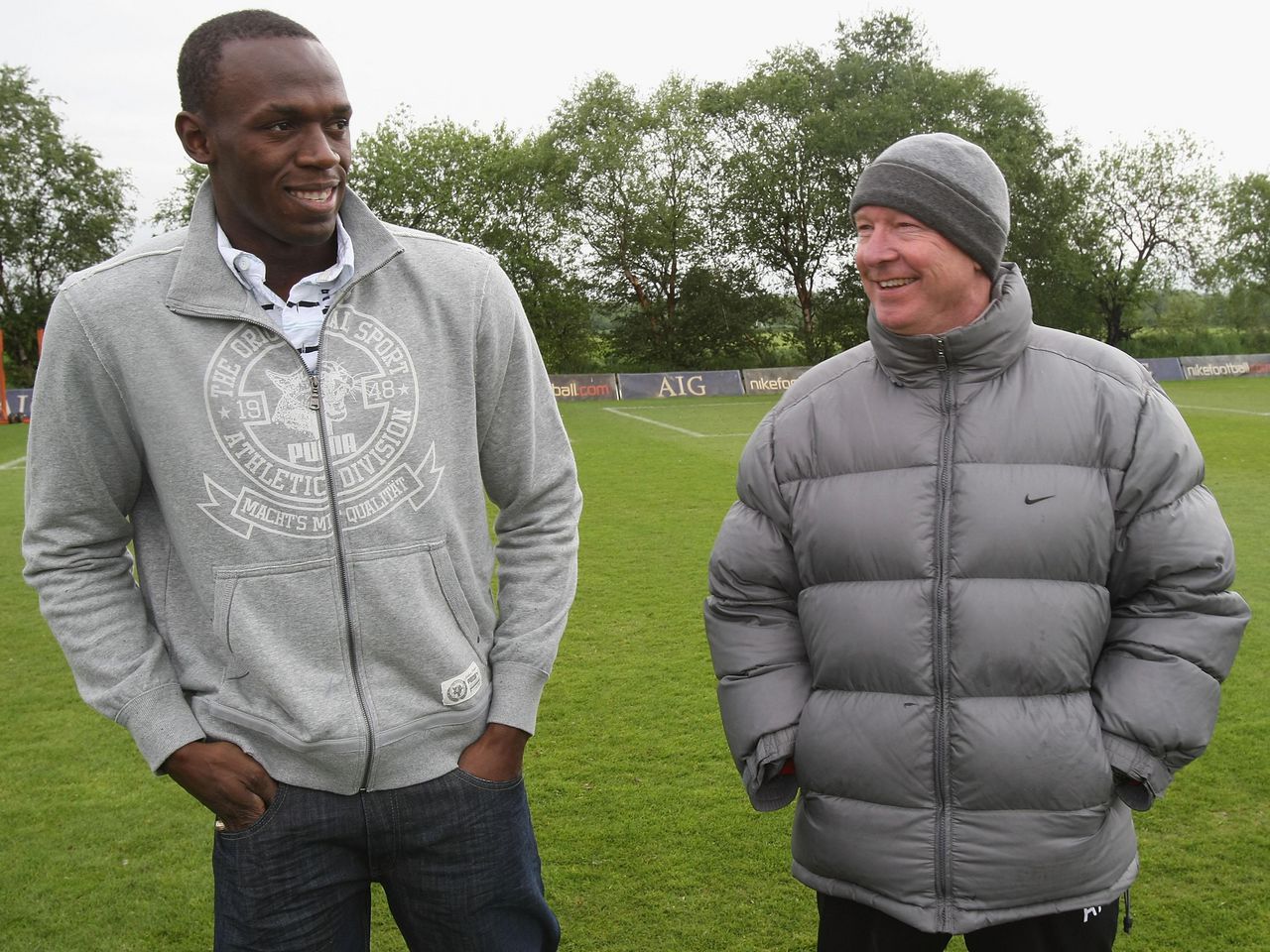 Usain Bolt and Sir Alex Ferguson