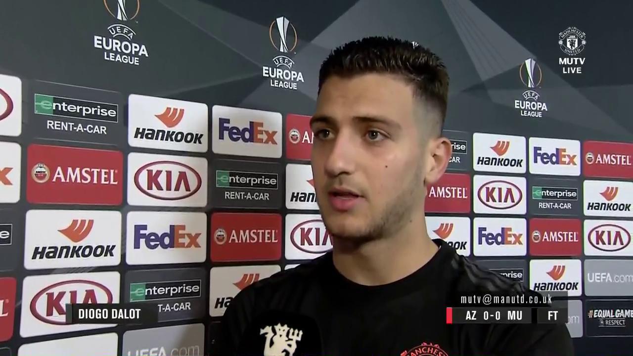 Video Diogo Dalot Post Match Interview After Az Alkmaar 0 Man Utd 0 Manchester United