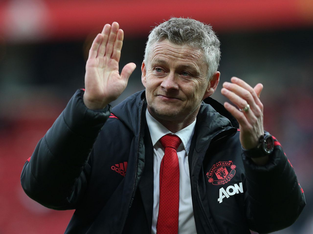 Ole Gunnar Solskjaer at Old Trafford.