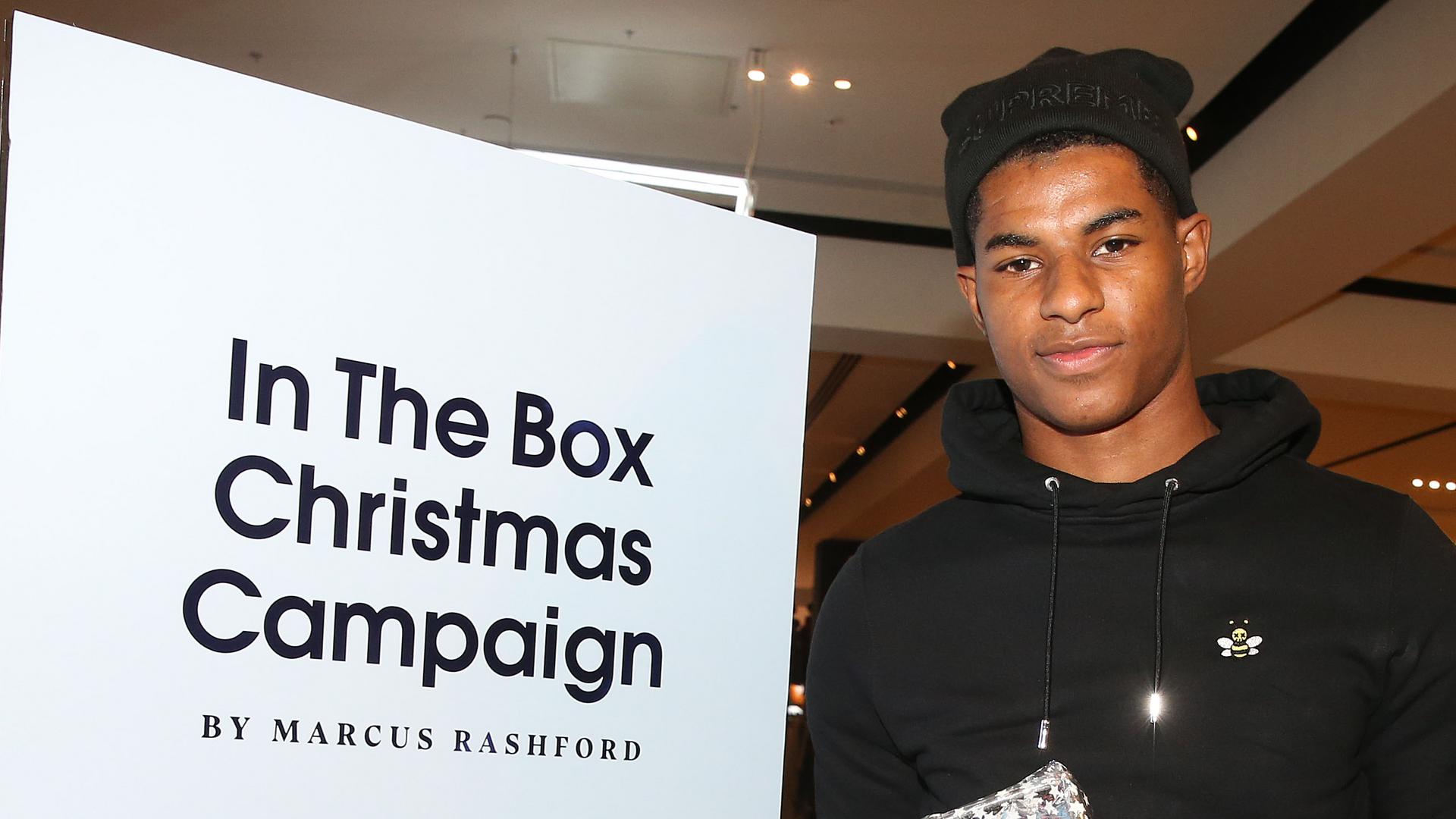 United Striker Rashford Launches Christmas Campaign Manchester United