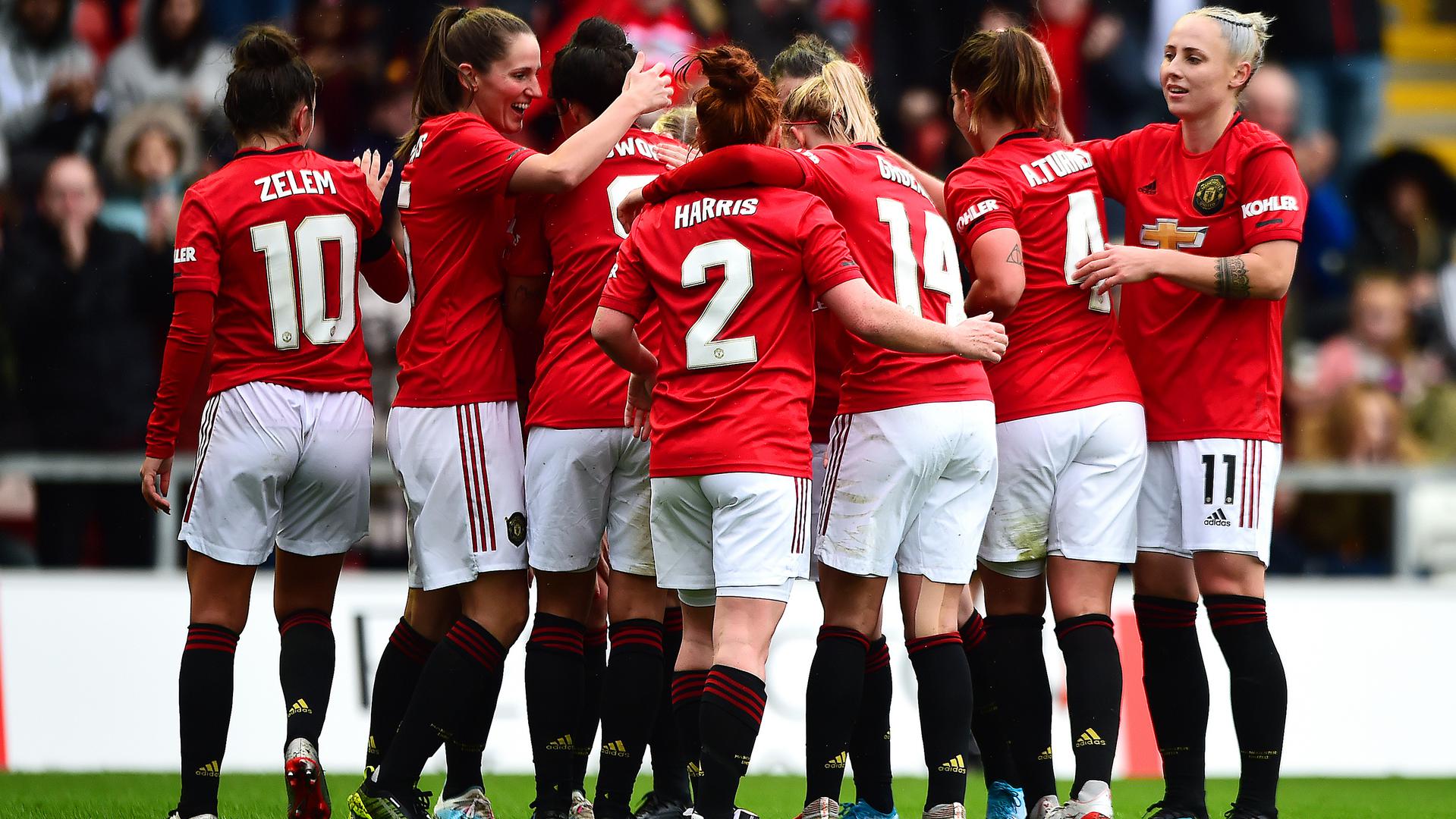 Man Utd Women 2 Man City Women 0 Match Report Manchester United