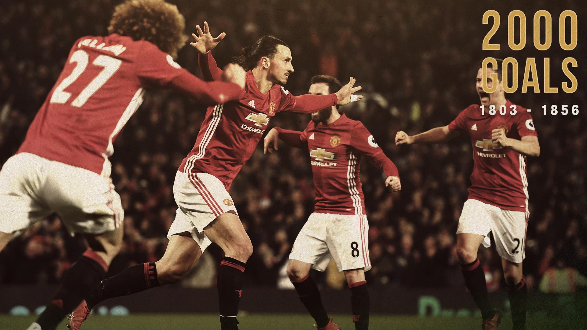 Man Utd 2000 Premier League goals 2016 17 season | Manchester United