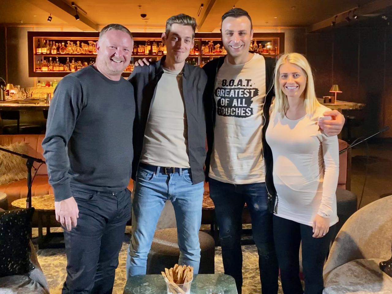 David May, Sam Homewood, Dimitar Berbatov and Helen Evans.
