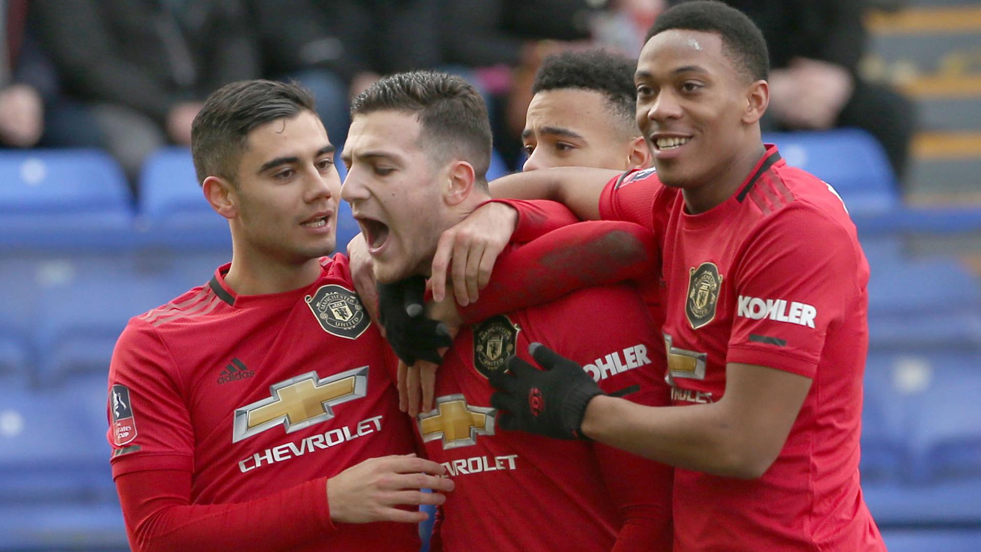 Diogo Dalot Reacts To Scoring His First Manchester United Goal Manchester United