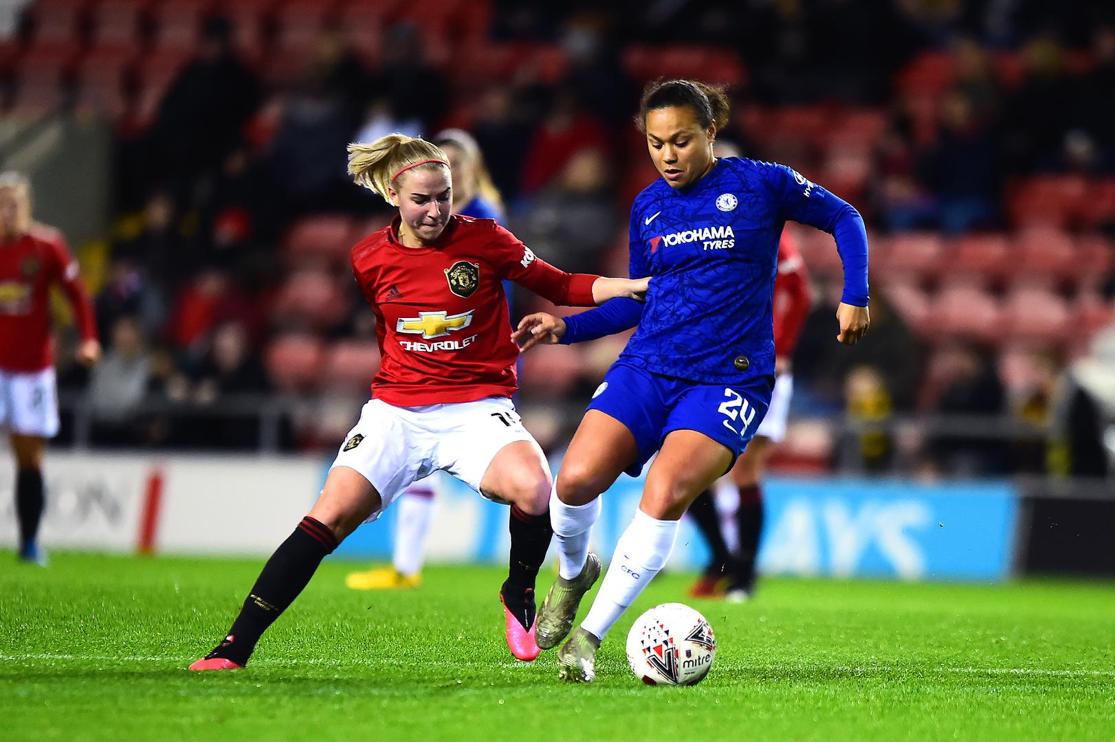 Jackie Groenen in action against Chelsea Women