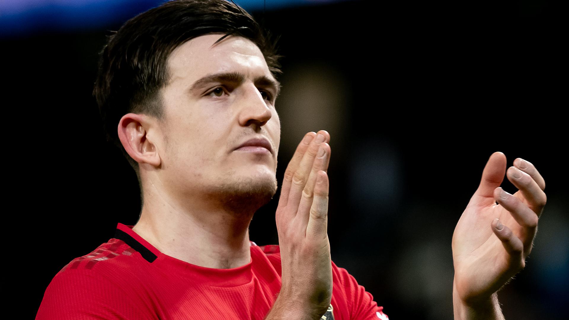 Harry Maguire reacts to Man City 0 Man Utd 1 in Carabao ...