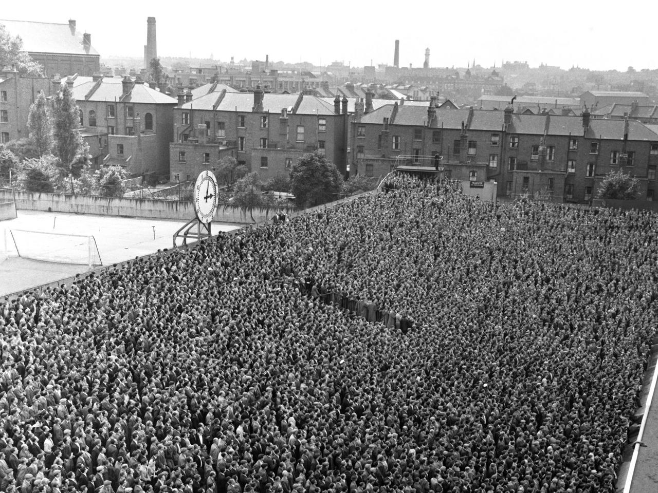 The Clock End at Highbury