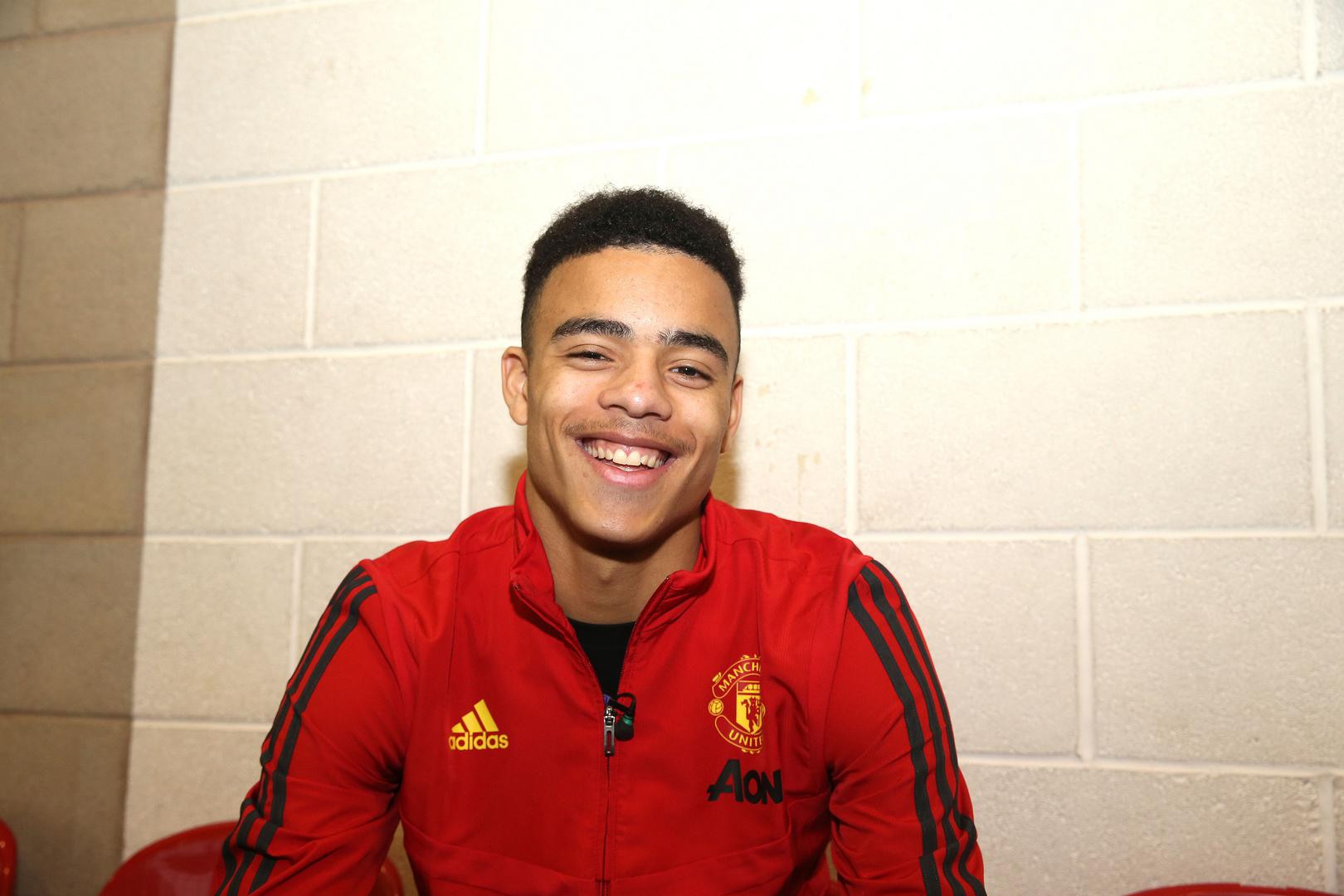 Gallery Of Mason Greenwood During Interview At Aon Training Complex Manchester United