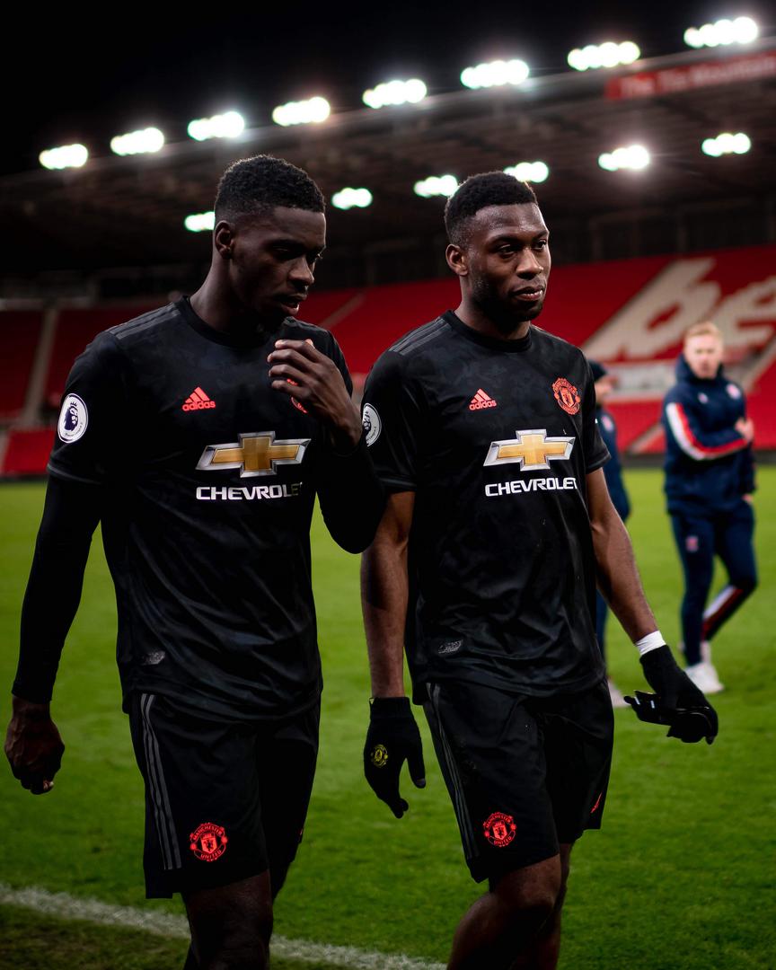 Axel Tuanzebe and Tim Fosu-Mensah.