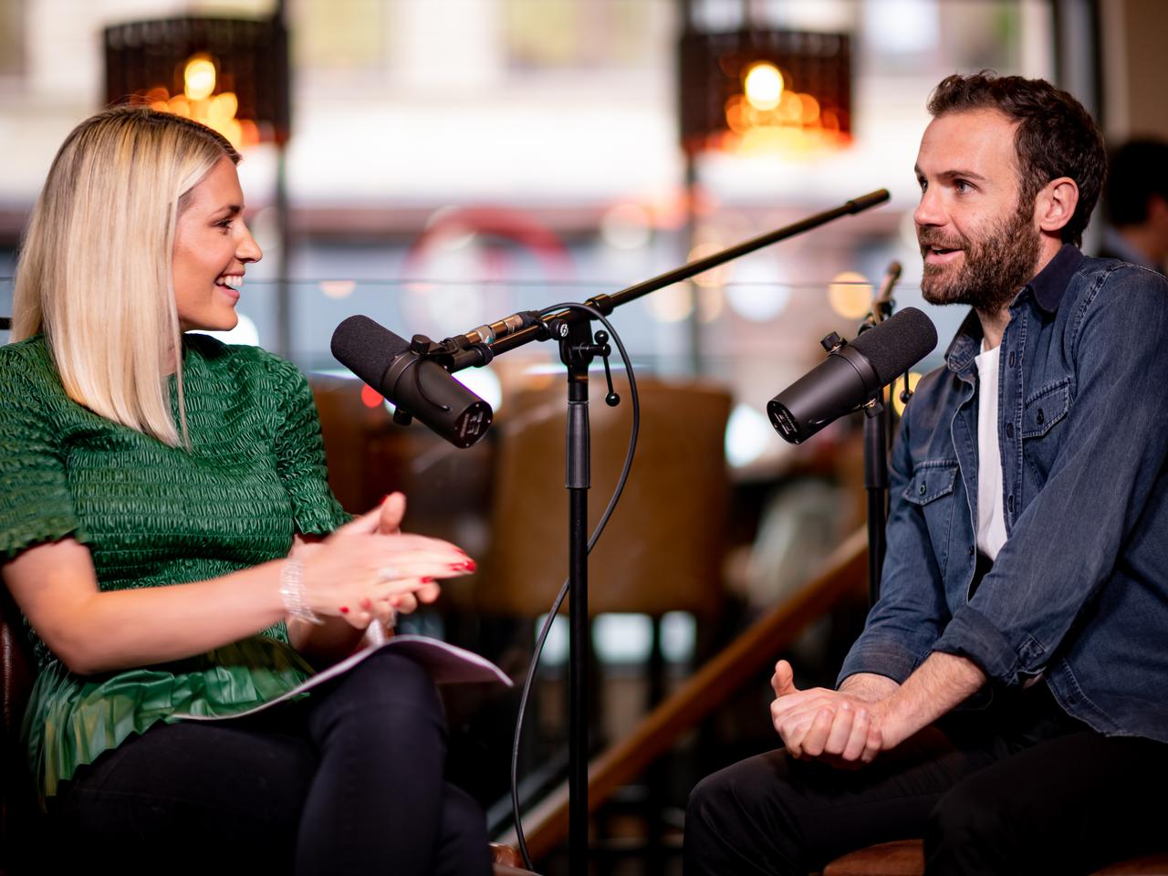 Helen Evans and Juan Mata