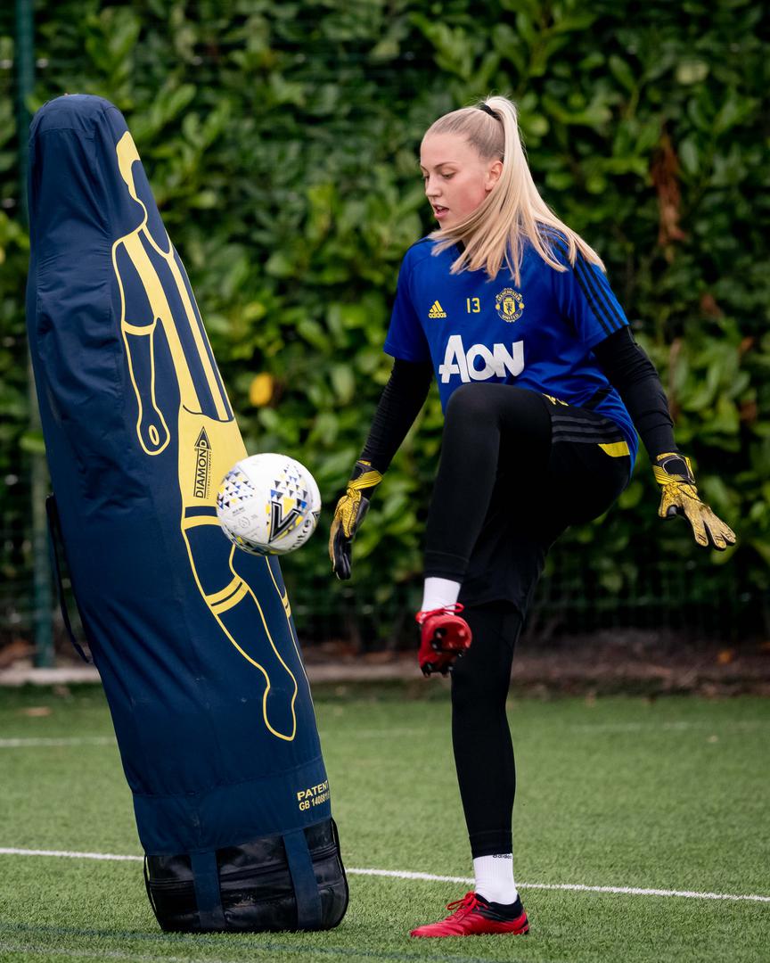 Man Utd Women Players In Training Action Manchester United