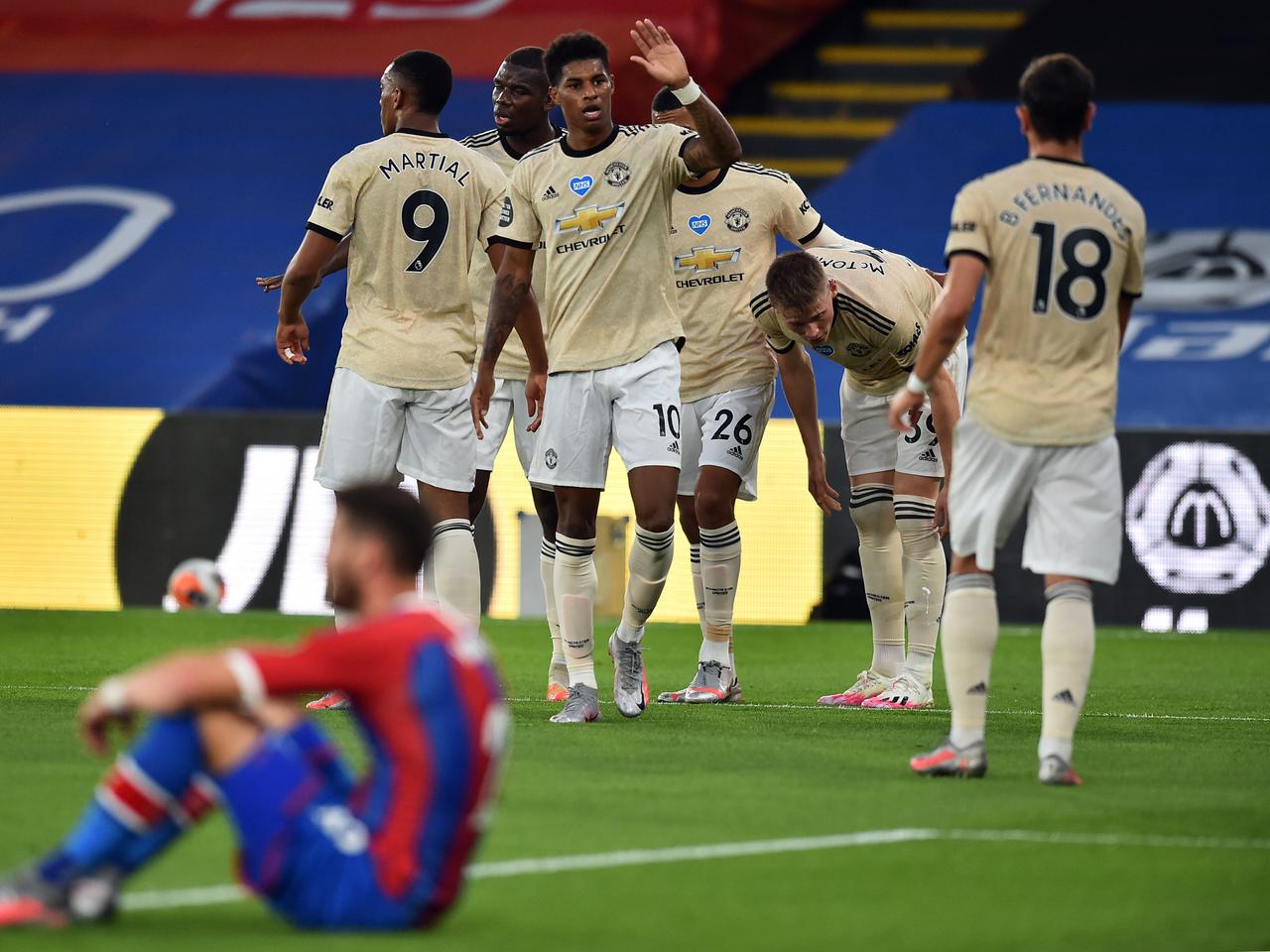 Team Line Ups Confirmed For Crystal Palace V Man Utd Manchester United