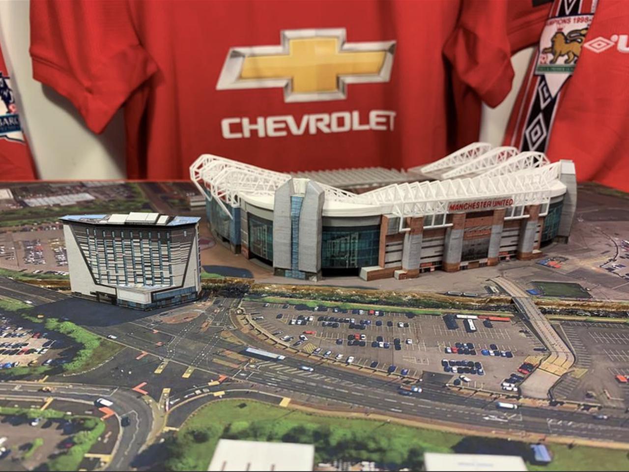 Enter raffle to win miniature replica of Old Trafford Enter raffle to win miniature replica of Old Trafford