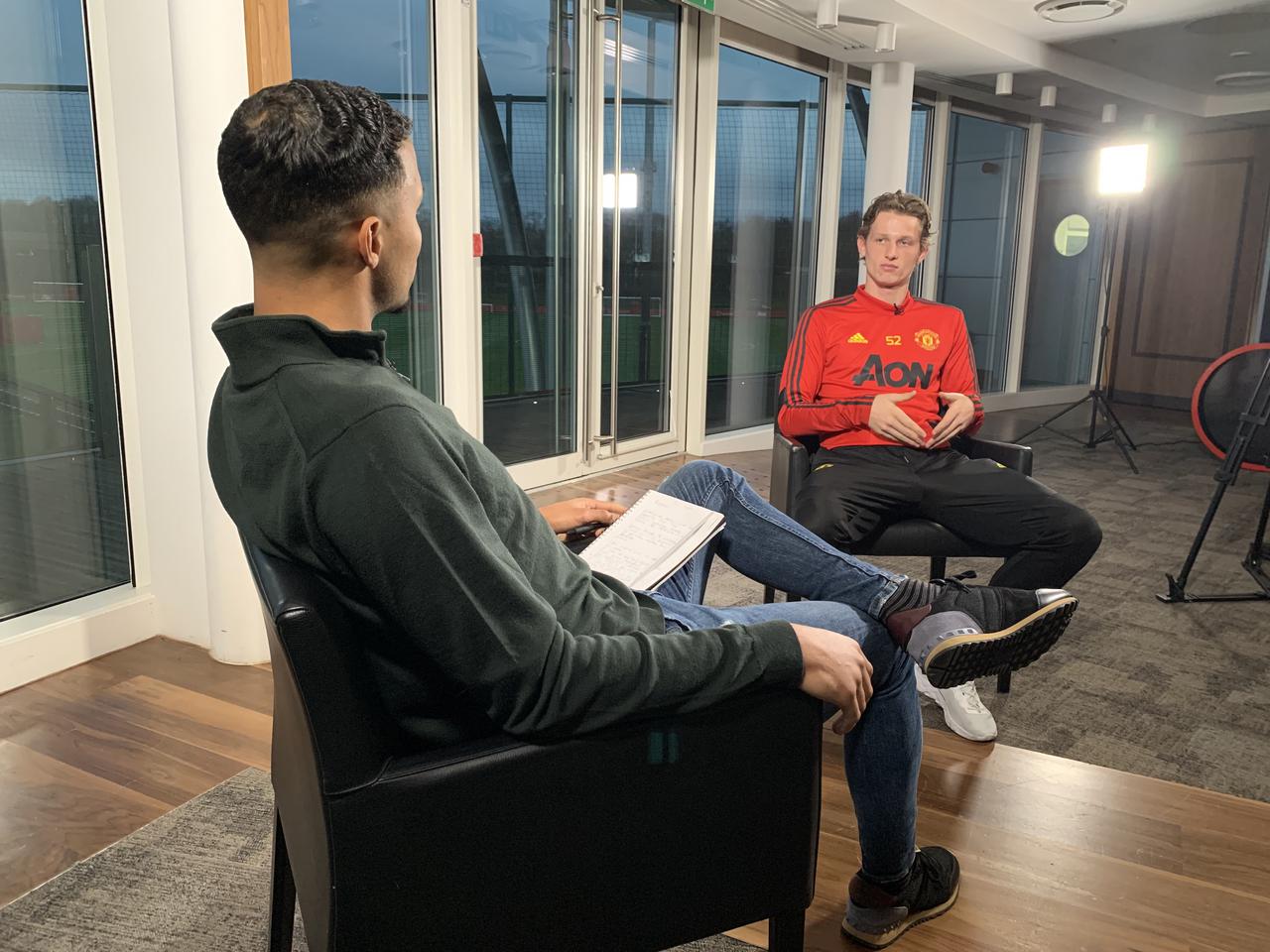 Joe Thompson interviews Max Dunne at the Jimmy Murphy Centre.