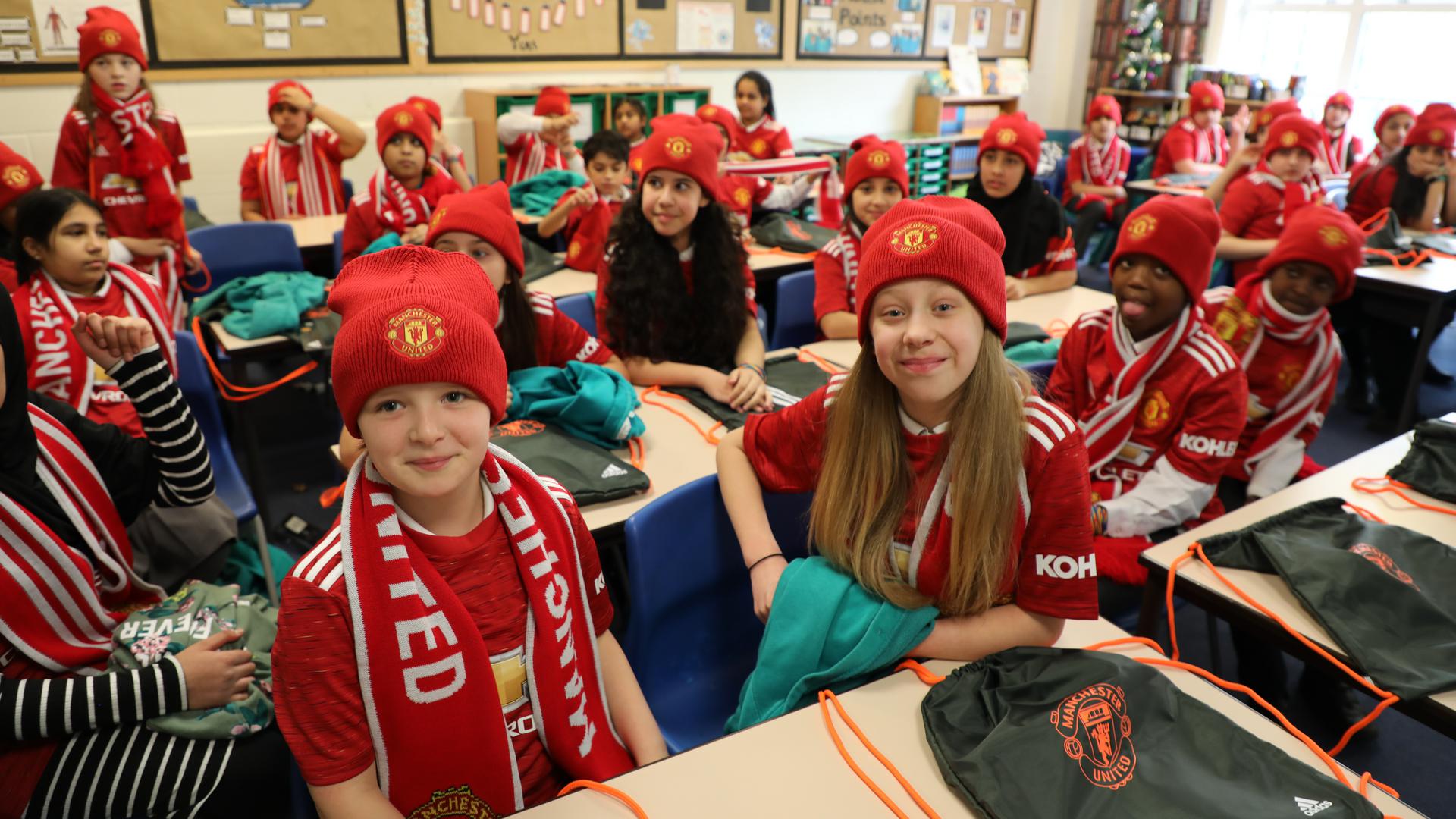 MU Foundation pupils are virtual mascots for Man Utd v Leeds 20