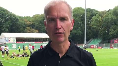 Piece to camera from Stewart Gardner in Cologne 12 August Manchester