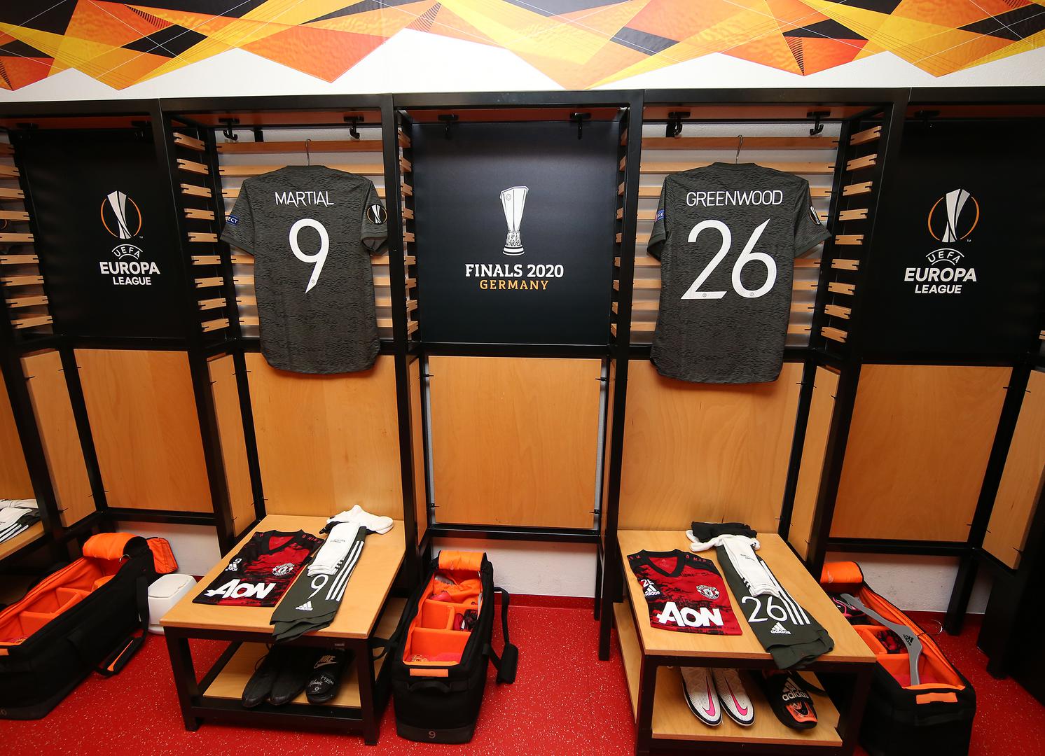 Dressing Room Images Ahead Of Man Utd V Sevilla 16 August 2020 Manchester United