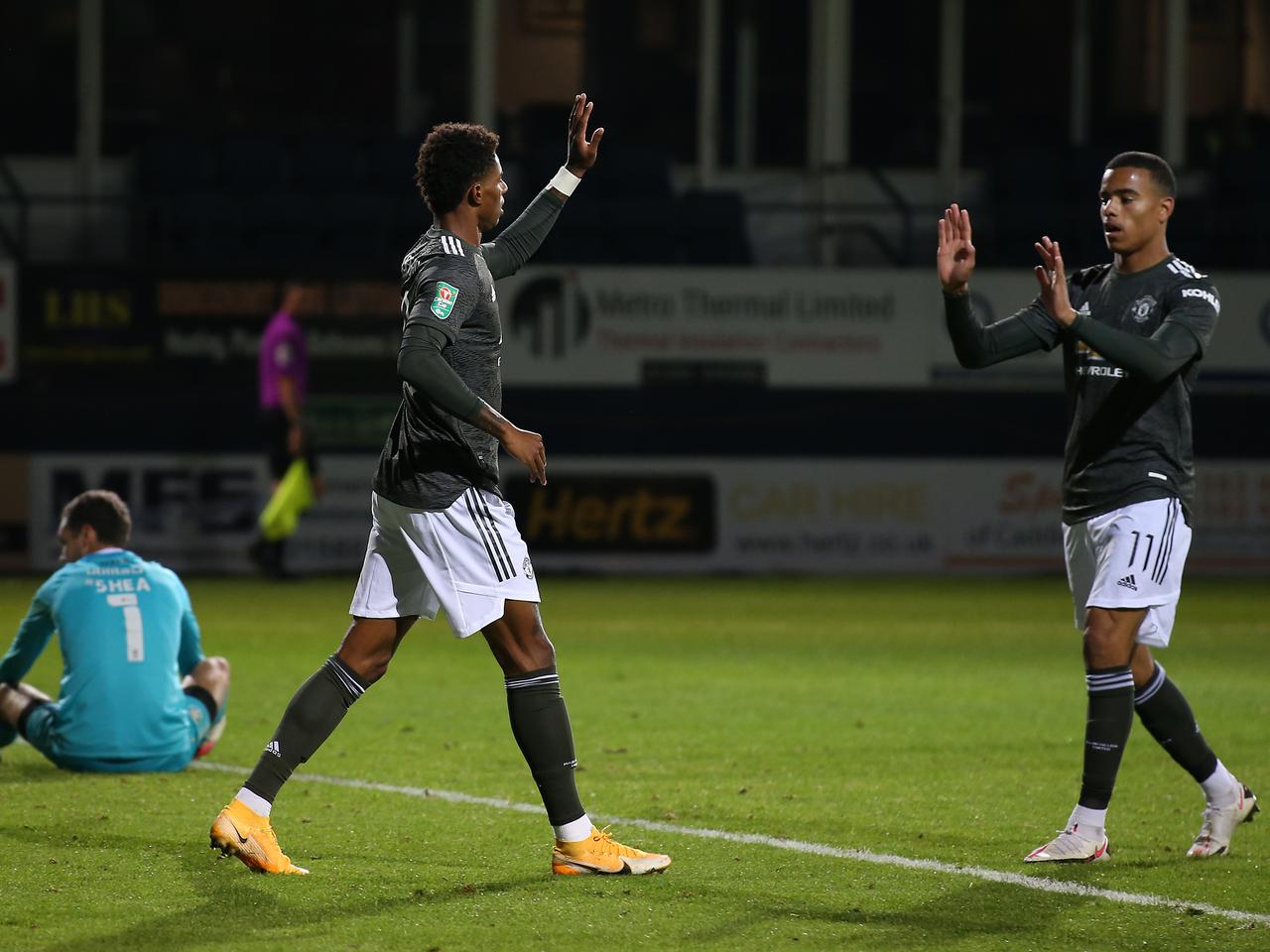 Marcus Rashford and Mason Greenwood.