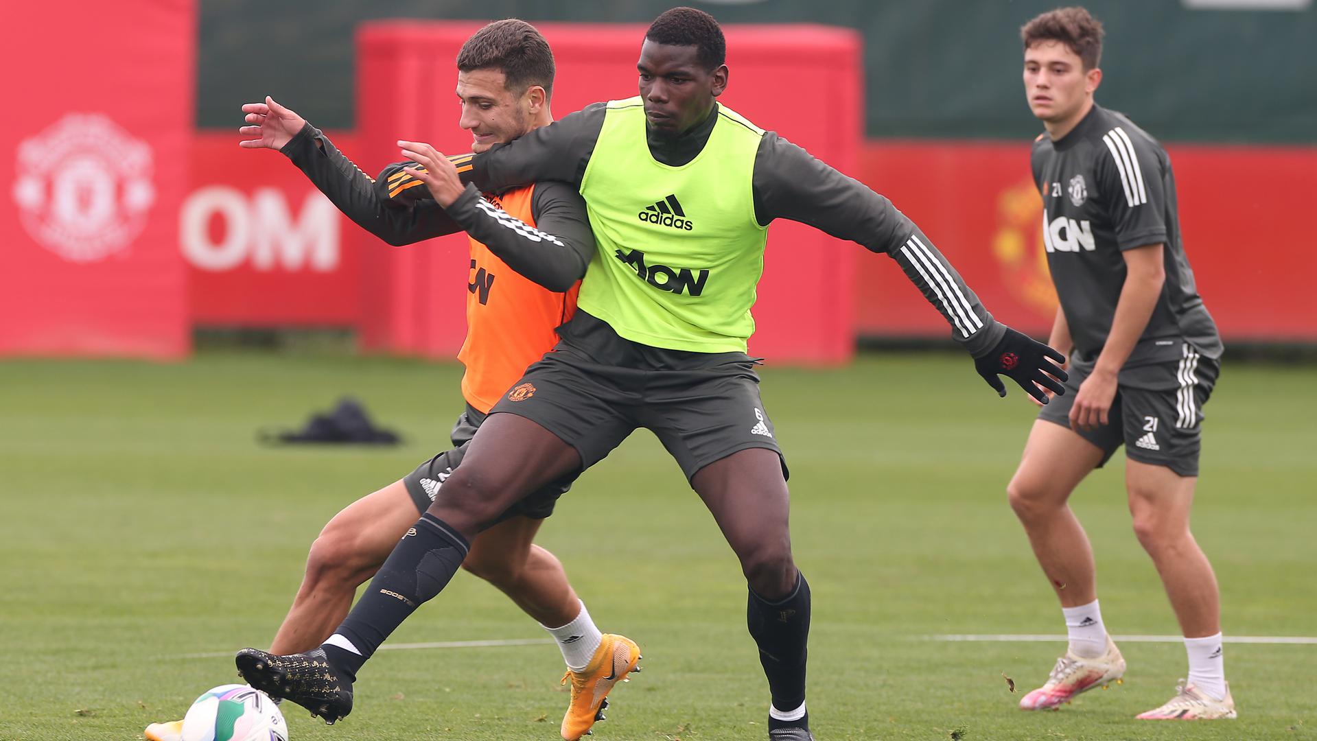 Man Utd Players In Training Ahead Of Brighton Match On 30 September