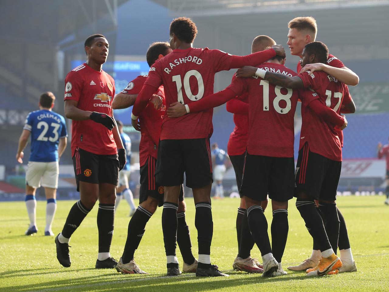 Everton Vs Manchester United English Premier League 07 November 2020 Manchester United Manchester United