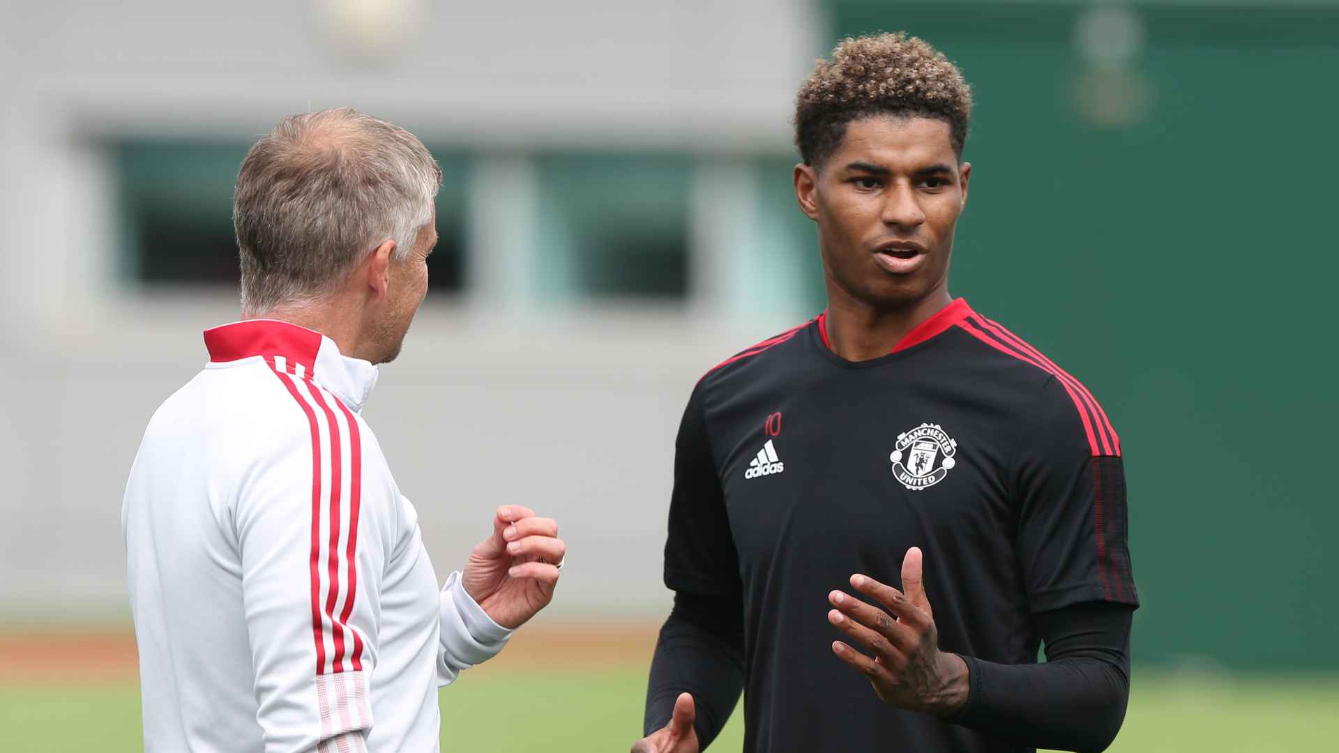  Rashford spotted training at Carrington