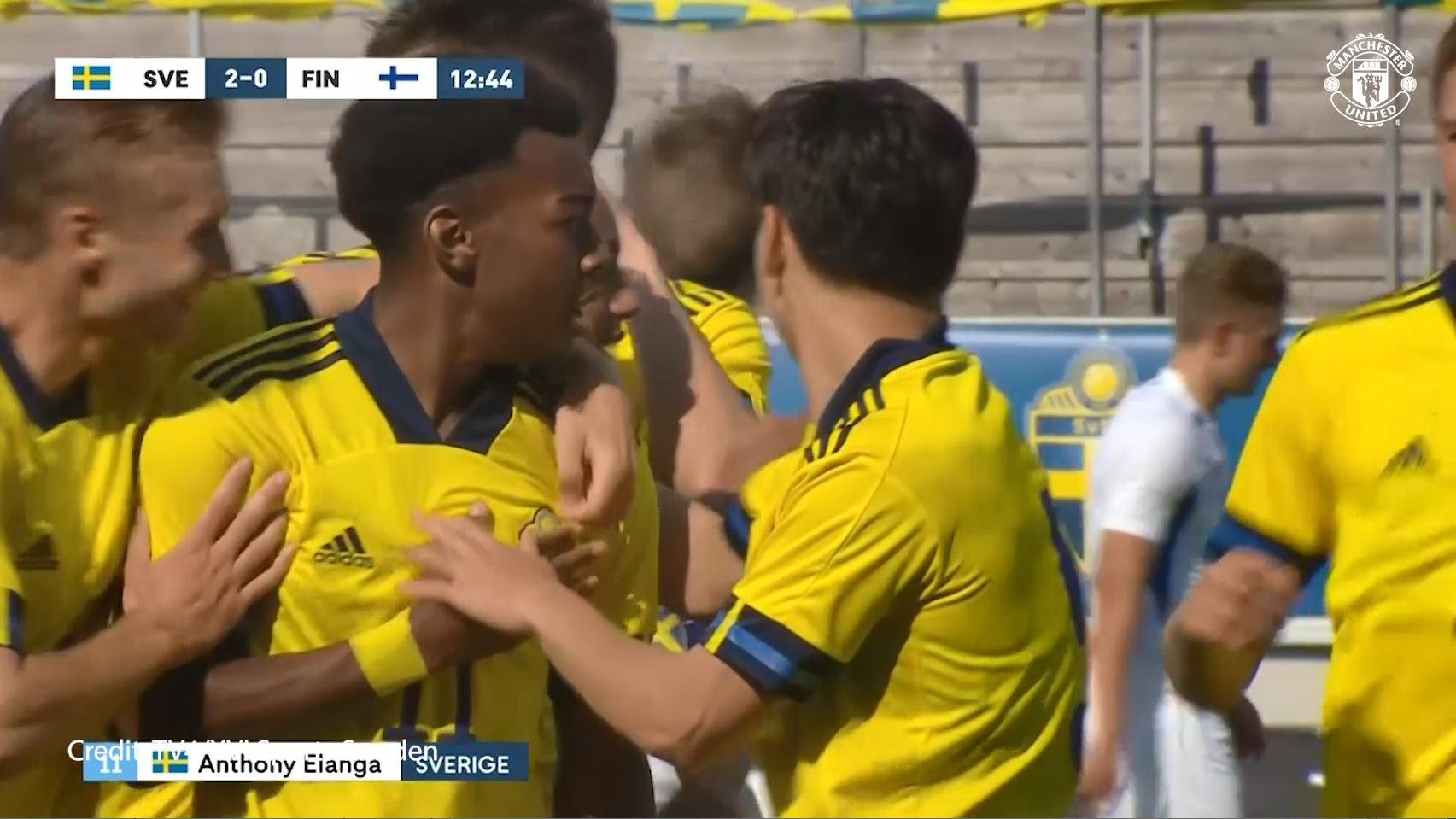 Anthony Elanga scores debut goal for Sweden U21s on 3 June ...