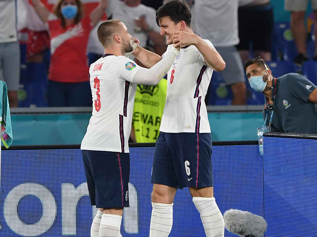 Luke Shaw and Harry Maguire.