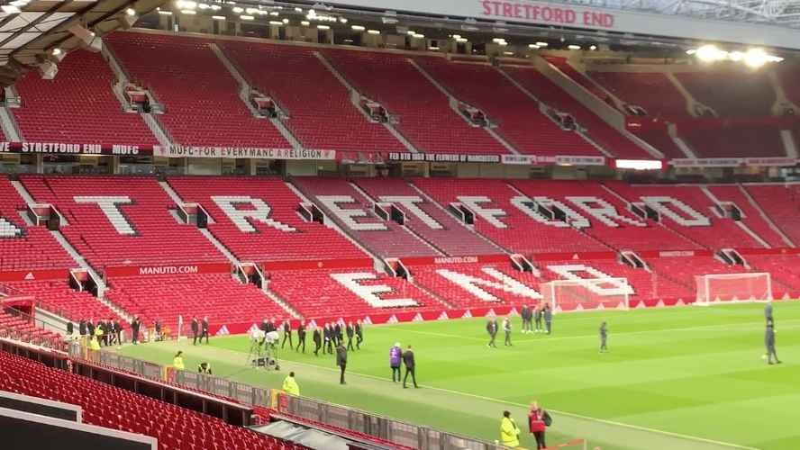 U18s players check out Old Trafford before FA Youth Cup semi final 9