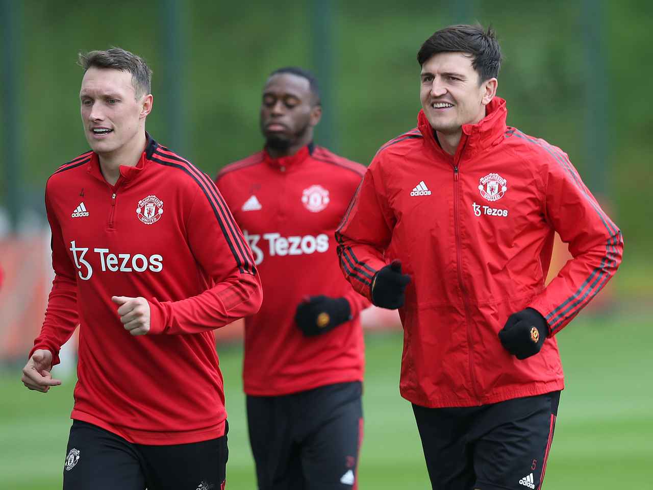 Harry Maguire in training.