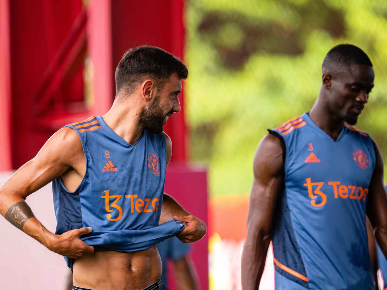 Bruno Fernandes and Eric Bailly