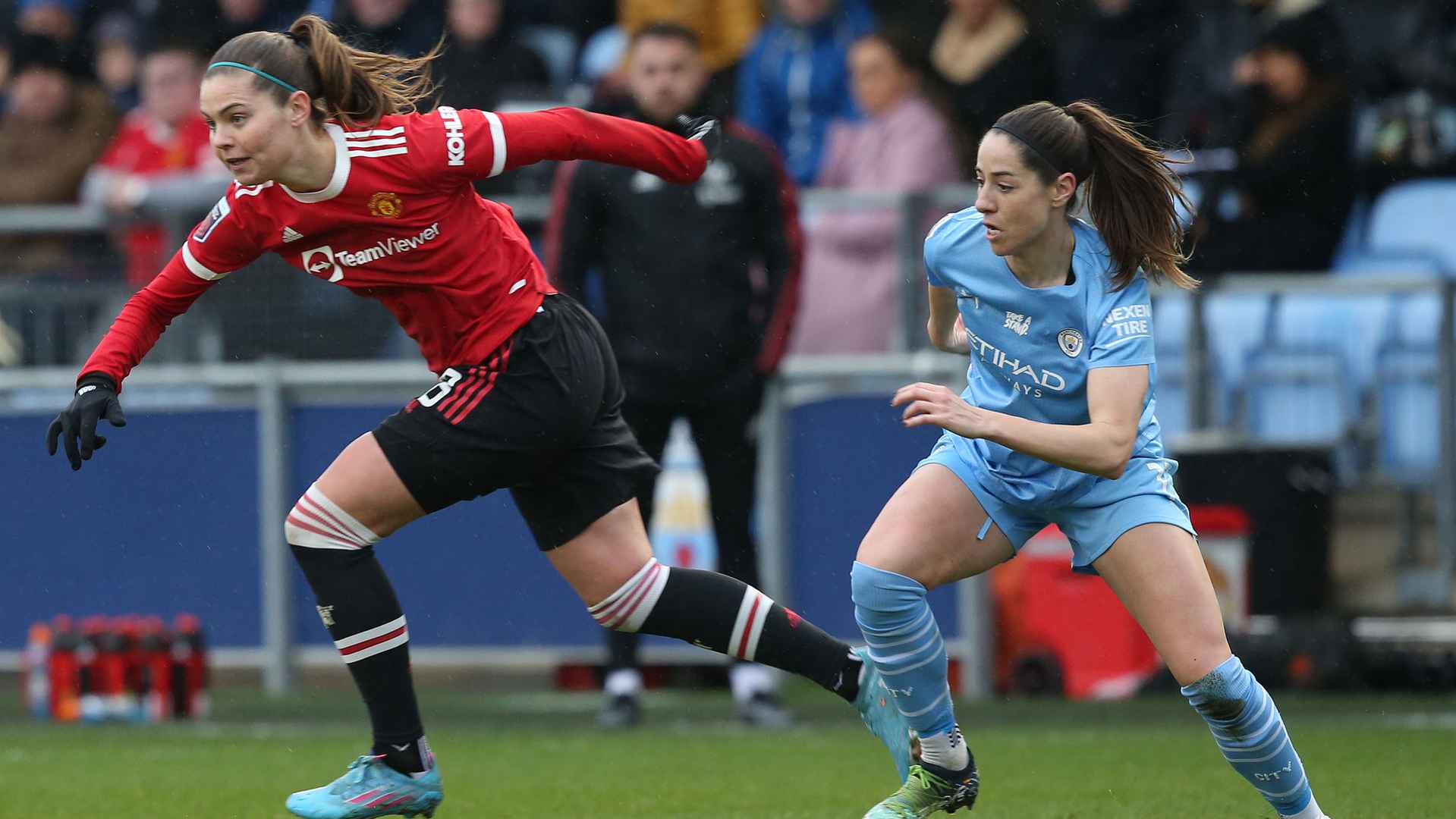 Match photos Manchester City v United Women 13 February 2022