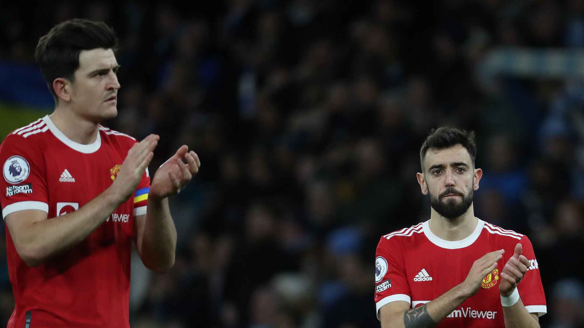 Harry Maguire reaction Man City v Man Utd Premier