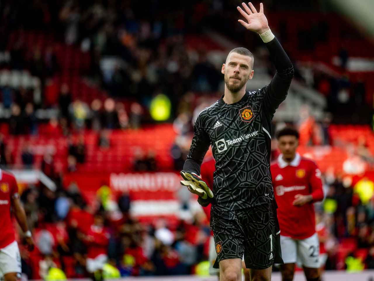 Manchester United No1 De Gea Away Soccer Club Jersey
