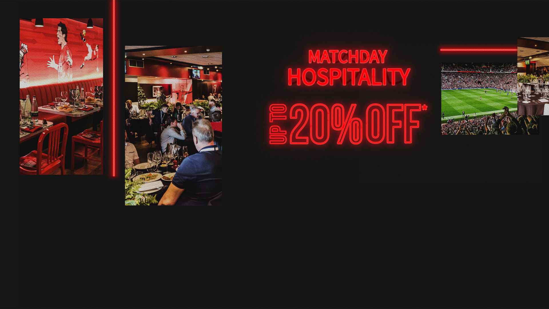 Black Friday deal Matchday hospitality offers for Man Utd games in