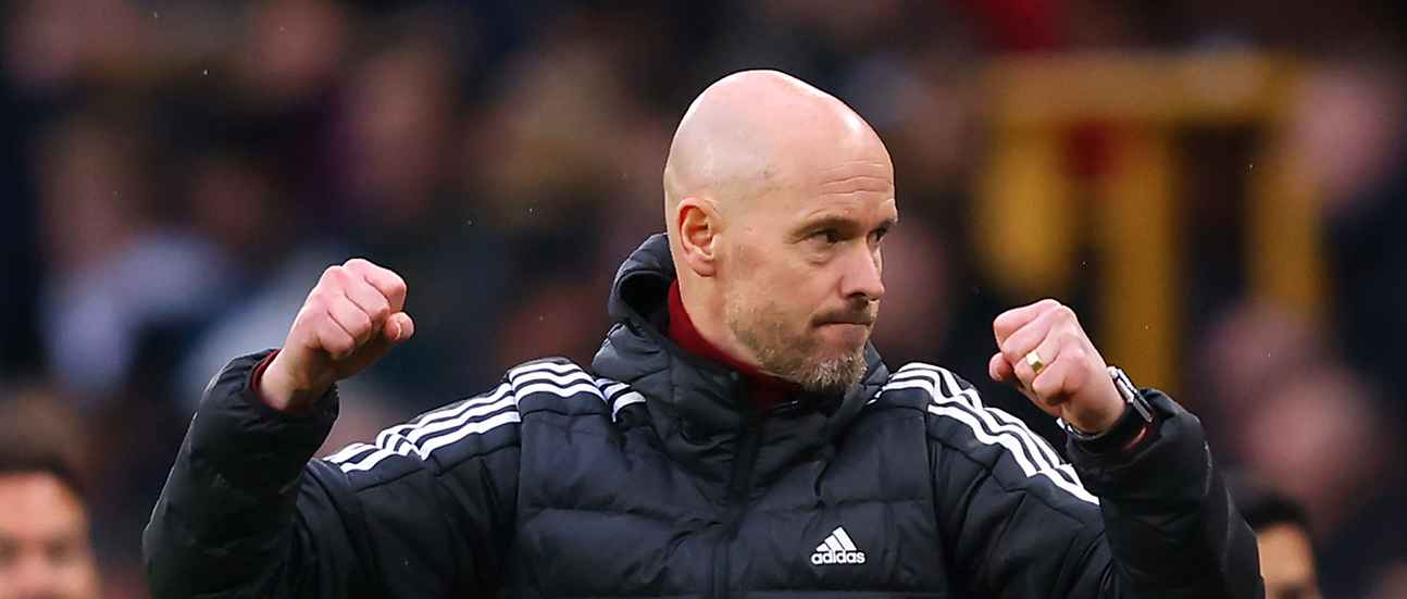 Erik ten Hag in the dugout against Wolves