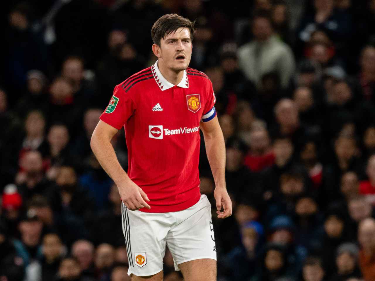 Harry Maguire reacts to Man Utd victory over Charlton 10 January 2023 |  Manchester United