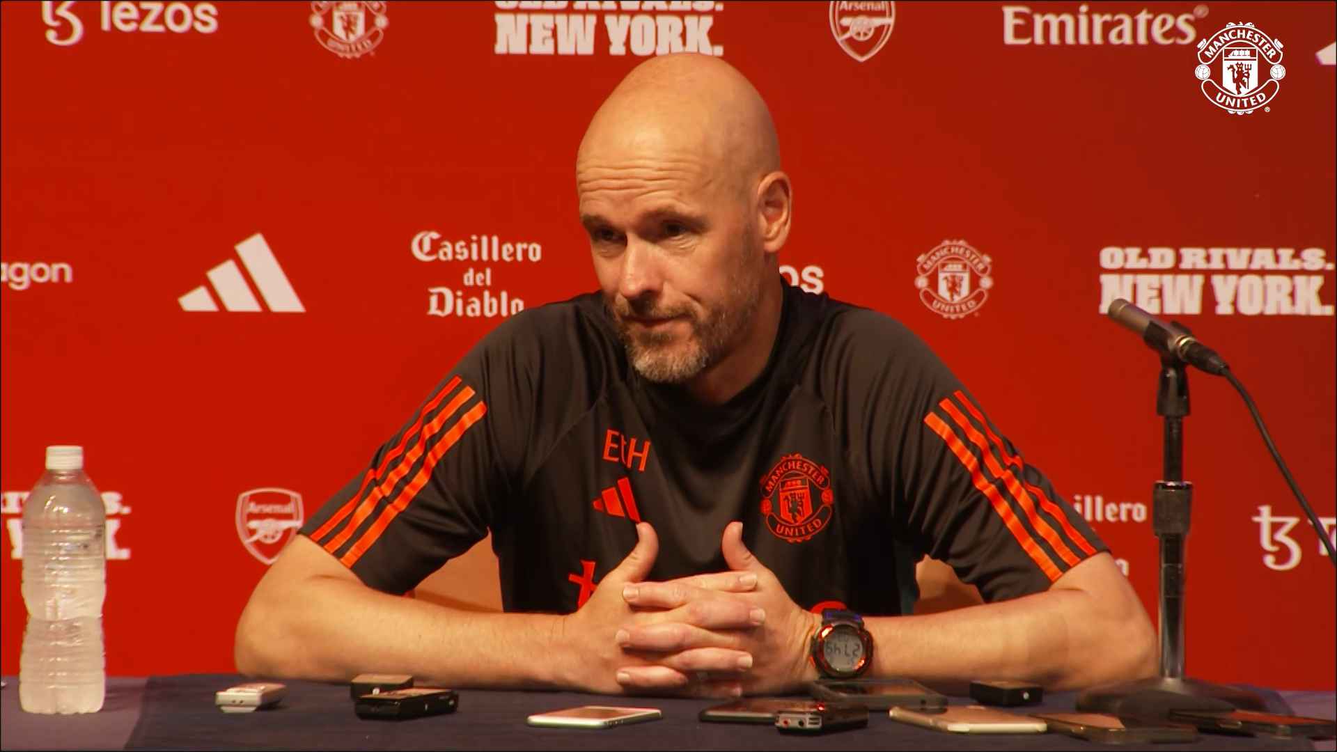 Erik ten Hag press conference ahead of Tour 2023 clash against Arsenal ...