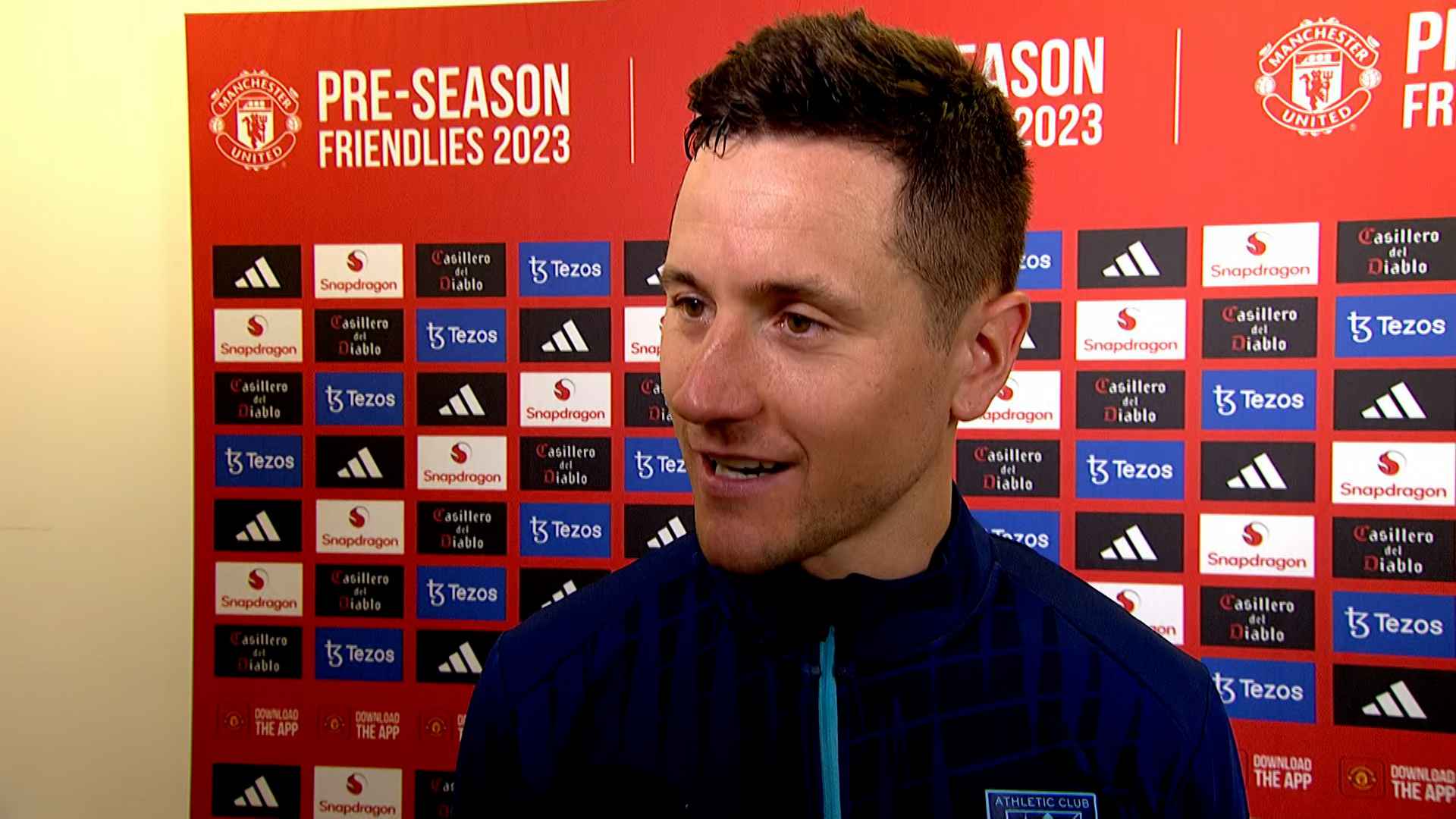 Ander Herrera speak to MUTV following Man Utd pre season draw with