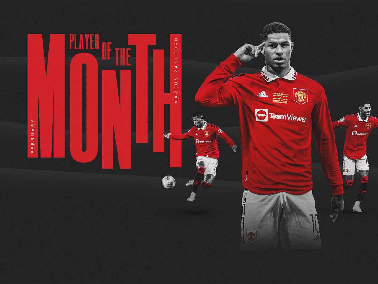 Marcus Rashford confirmed as Man Utd Player of the Month for February 2023  | Manchester United
