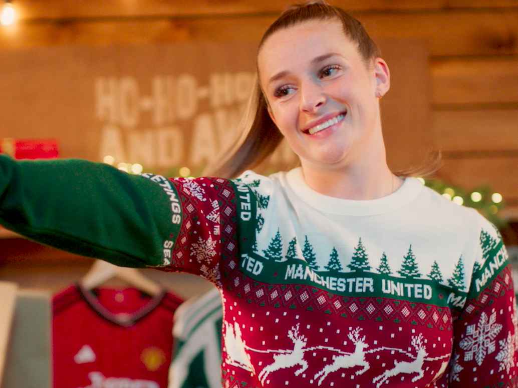 Watch Man Utd s Christmas video showcasing gifts for every Red at United Direct Manchester United