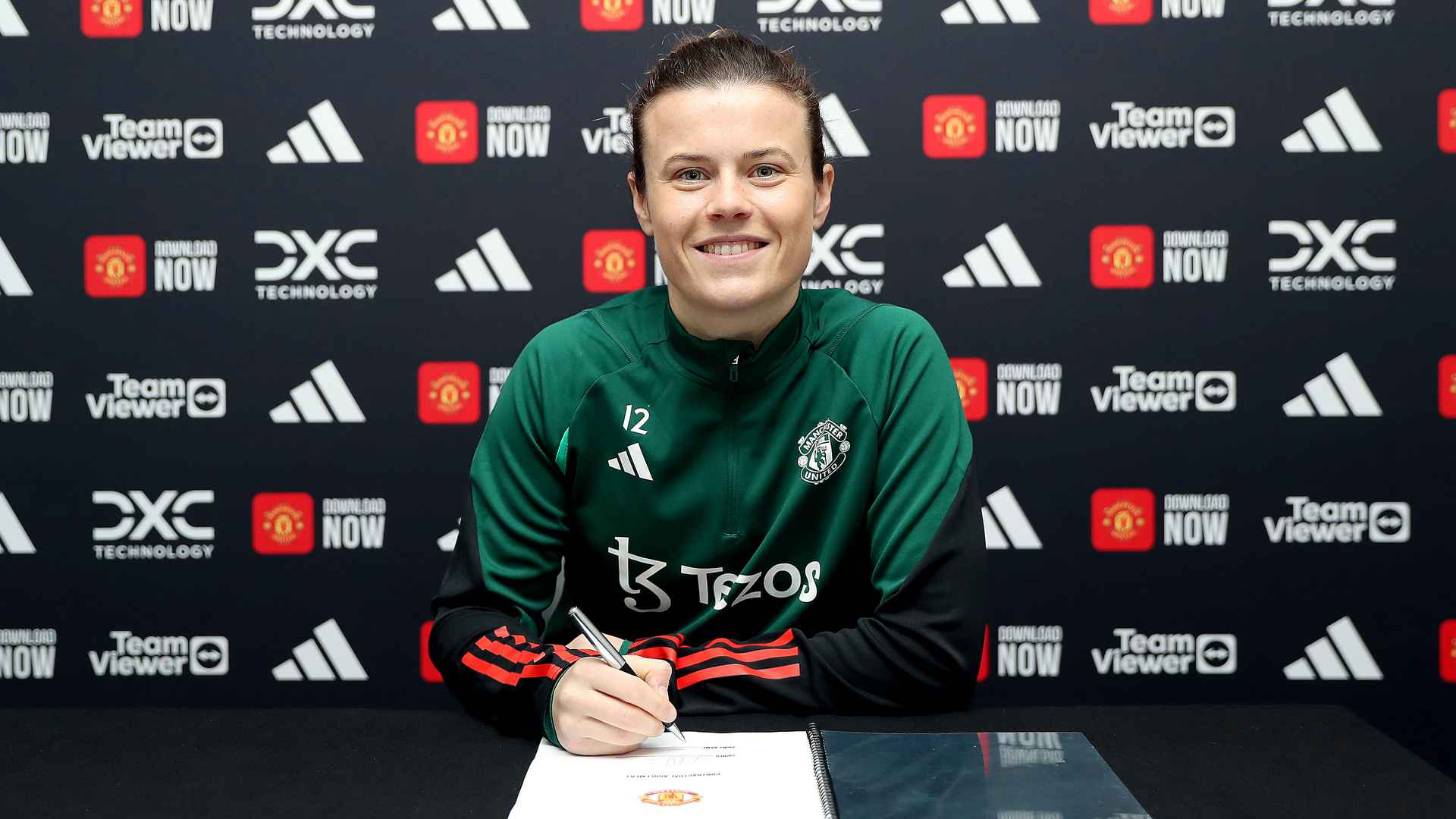Hayley Ladd 2025 contract extension interview with Man Utd club media